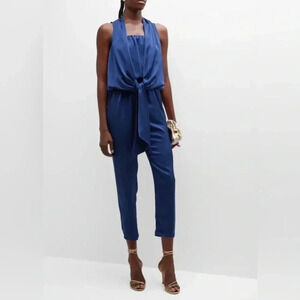 Ramy Brook Blue Halter Jumpsuit